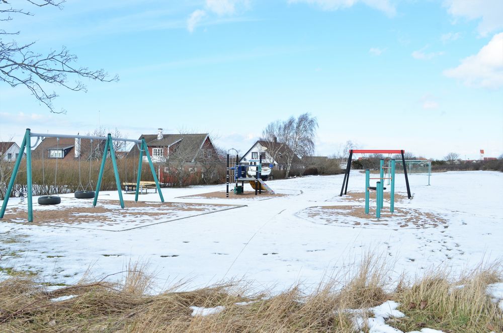 Utrymme för grönytor och lekplatser är vanligt i 1970- och 80-talets villakvarter.