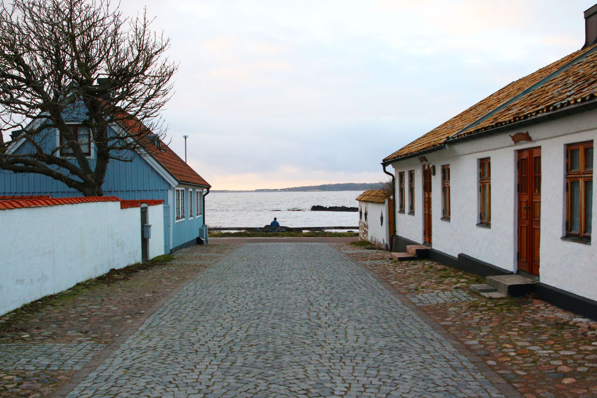 Havsutsikt från Storgatan, Torekov.