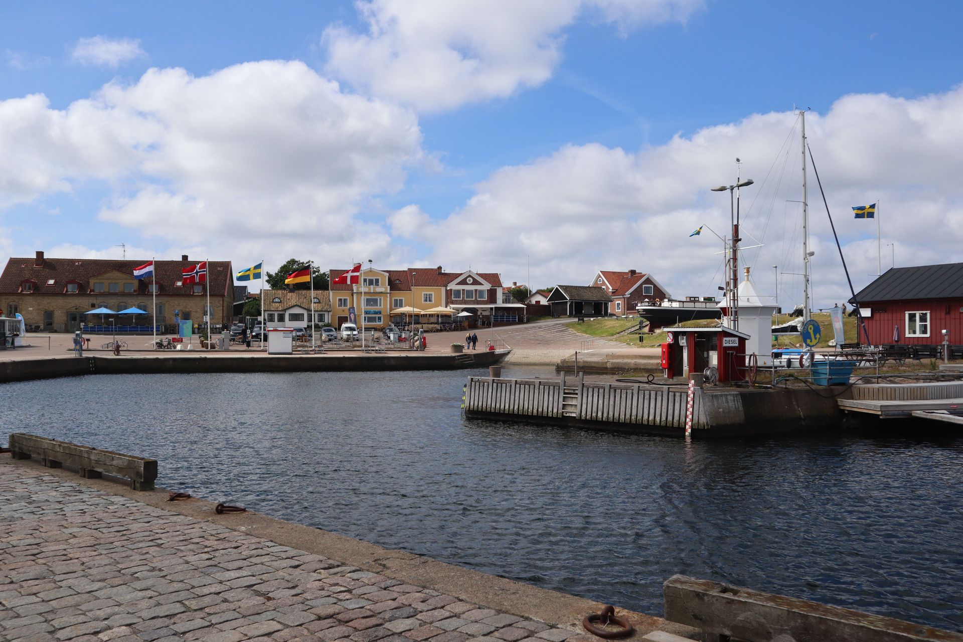 Drivmedelsstation i Torekov hamn.